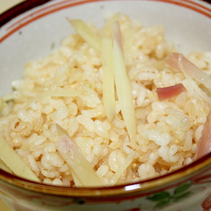 麦入り新生姜ご飯 レシピ 作り方 By Coffeelake 楽天レシピ